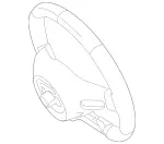 46086139E38 - Steering: Steering Wheel for Mercedes-Benz Image