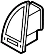 687614W300 - Body: Vent Panel for Infiniti Image