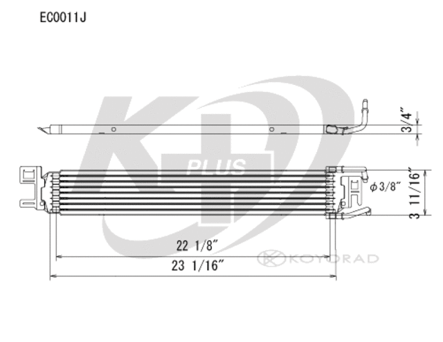 EC0011 - : Koyorad Automatic Transmission Oil Cooler for Koyo Image