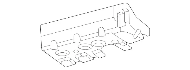 1676110001 - Substructure: Reinforcement Sheet Metal for Mercedes-Benz: GLE350, GLE450, GLE450e, GLE53 AMG, GLE580, GLE63 AMG S, GLS450, GLS580, GLS63 AMG, Maybach GLS600 Image image