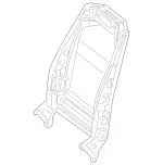 207910063464 - : Backrest Frame for Mercedes-Benz Image