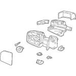 FL3Z17682RCPTM - Body: Mirror for Ford: F-150 Image