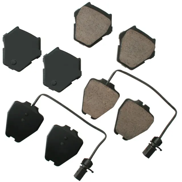 EUR912 - Brakes &amp; Brake Parts: Akebono EURO Ultra Premium Ceramic Disc Brake Pad Kit for AKEBONO Image