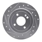 63103041L - : DFC Brake Rotor - Drilled and Slotted - Silver for DYNAMIC FRICTION Image