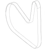 9931200 - : Poly-V-Belt for Mercedes-Benz: GLC300, GLE350 Image