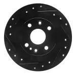 63354003L - : DFC Brake Rotor - Drilled and Slotted - Black for DYNAMIC FRICTION Image