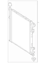 995004803 - : Radiator for Mercedes-Benz Image