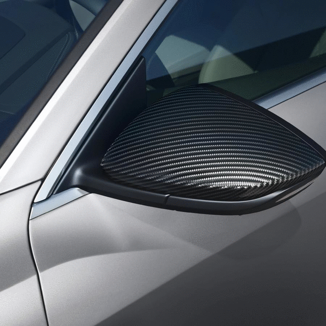 4KL072531A3Q0 - Body: Carbon Mirror Cap e-tron - Left for Audi: e-tron Quattro, e-tron S, e-tron S Sportback, e-tron Sportback, Q8 e-tron, Q8 e-tron Sportback, SQ8 e-tron, SQ8 e-tron Sportback Image