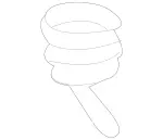 222993001464 - Bumper/Fender/Hood: Torsion Spring for Mercedes-Benz Image