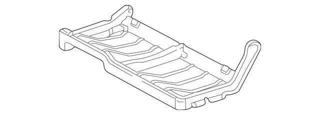 1639200122 - Rear Seat Bench: Cushion Frame for Mercedes-Benz: ML320, ML430 Image image