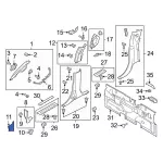 ML3Z15023A98AC - : Cowl Kick Panel Cover for Ford: F-150, F-150 Lightning Image