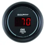 6327 - : GAUGE, OIL PRESSURE, 2 1/16", 100PSI, DIGITAL, BLACK DIAL W/ RED LED for AutoMeter Image