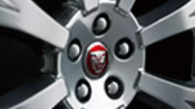 Wheel Center Badge - Red Logo - Jaguar (C2D47107)