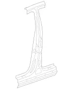2196370324 - Body: Center Pillar for Mercedes-Benz Image
