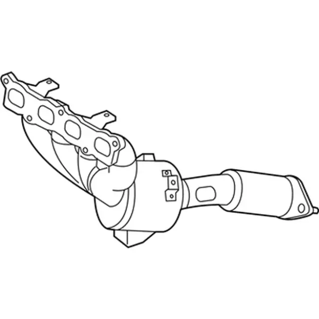 MAE8Z5G232C - Exhaust: Mnfd W/Converter for Ford: Fiesta Image