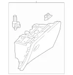 44768010919051 - : Glove Box Door for Mercedes-Benz Image