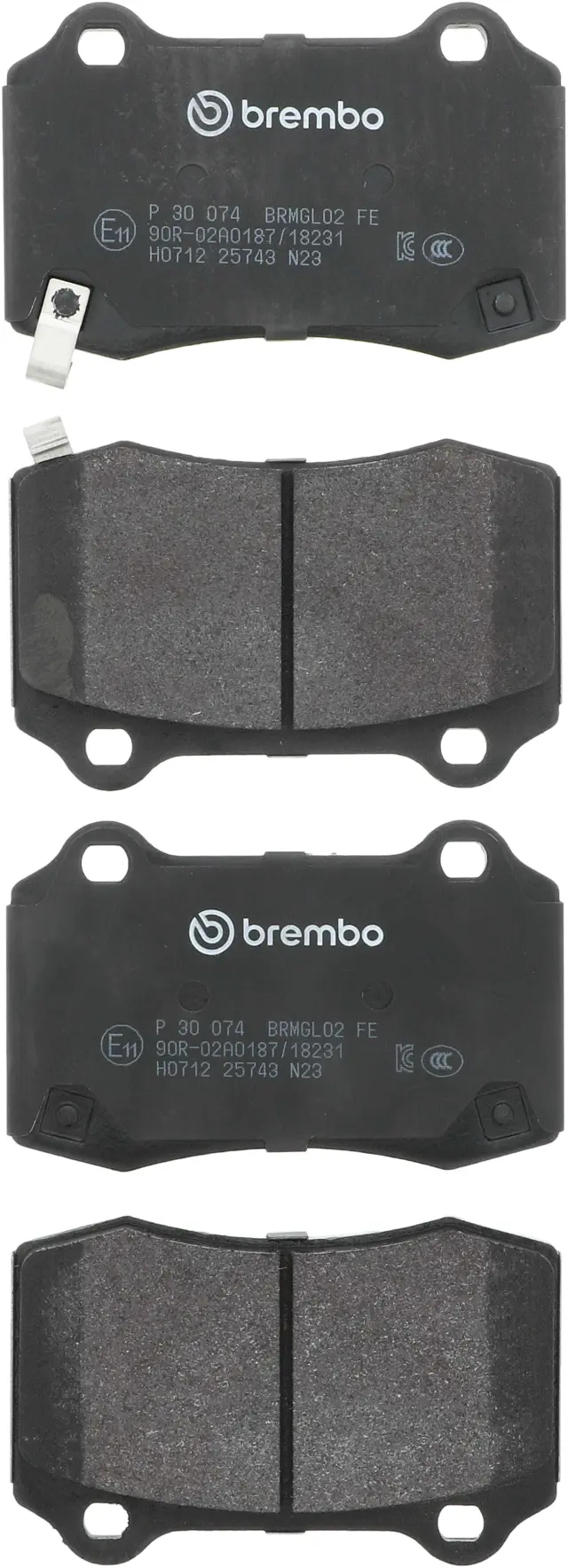 P30074 - Brake: Premium Low-Met OE Equivalent Pad for Brembo Image