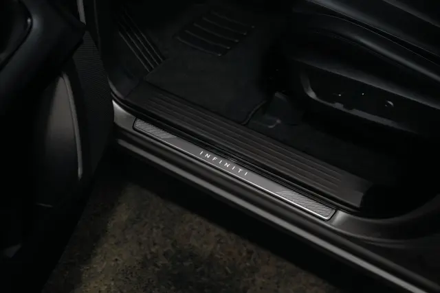 T99G66SAS1 - Exterior: INFINITI Radiant Illuminated Kick Plates - Silver (4 door) for Infiniti Image