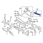ML3Z15022A69ZA - : Cowl Grille for Ford: F-150 Image