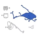 LX6Z15K868AB - Body: Wire Harness for Ford Image