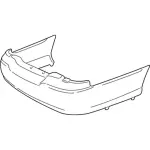 3W1Z17K835FA - Body: Bumper Cover for Lincoln: Town Car Image