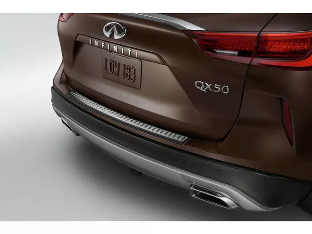T99B15NA0D - : Rear Bumper Protector - Brushed Stainless Steel for INFINITI: QX50 Image