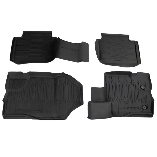 Floor Liners - Black, 4-Piece Set, For Super Cab - Ford (LB3Z-2113300-AA)