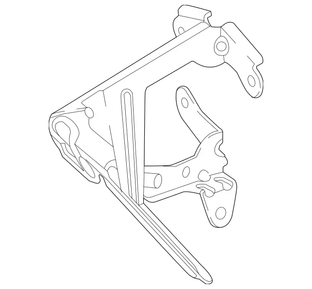 2055452400 - Radiator: Holder for Mercedes-Benz: AMG GT 43, AMG GT 53, AMG GT 63, AMG GT 63 S, AMG GT 63 S E Performance, CLS450, CLS53 AMG, E300, E400, E43 AMG, E450, E53 AMG, GLC300, GLC43 AMG, GLC63 AMG, GLC63 AMG S Image image