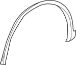 78860CG000 - Body: Wheel Opening Molding for Infiniti Image