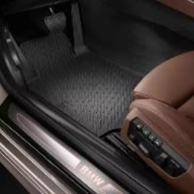 51472163803 - Interior: Rubber Floor Mats, Black, Rear for BMW: 640i, 640i Gran Coupe, 640i xDrive, 650i, M6 Image