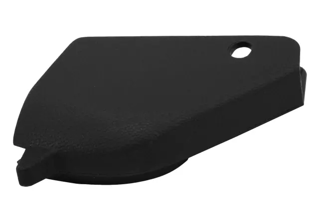 22974074 - : Jet Black 3rd Row Driver Side Seat Back Hinge Finish Cover for Cadillac: Escalade, Escalade ESV | Chevrolet: Suburban, Tahoe | GMC: Yukon, Yukon XL Image