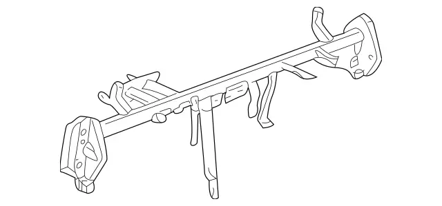2096200186 - Cowl, Front Panel: Carrier for Mercedes-Benz Image