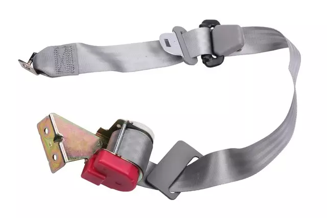 12520194 - : Gray Rear Passenger Side Seat Belt with Retractor for GM Image