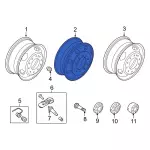 LC3Z1007K - : 2020-2022 Ford F-350 Super Duty - Wheel Assembly for Ford: F-350 Super Duty Image