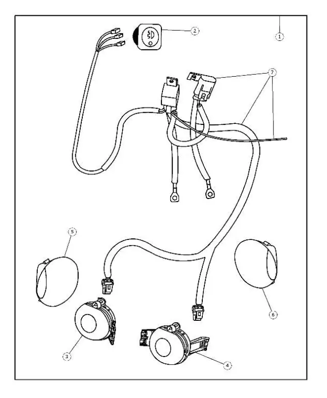 Fog Lamp Bezel, Left - Mopar (55077239AB)