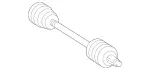 2113500902 - Rear Axle: Drive Shaft for Mercedes-Benz Image