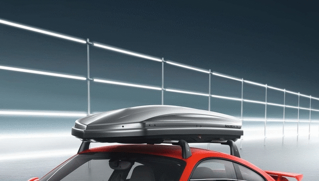 95804400026 - : Roof Box 320 - Platinum Look for Porsche: 911, Cayenne, Macan, Panamera Image