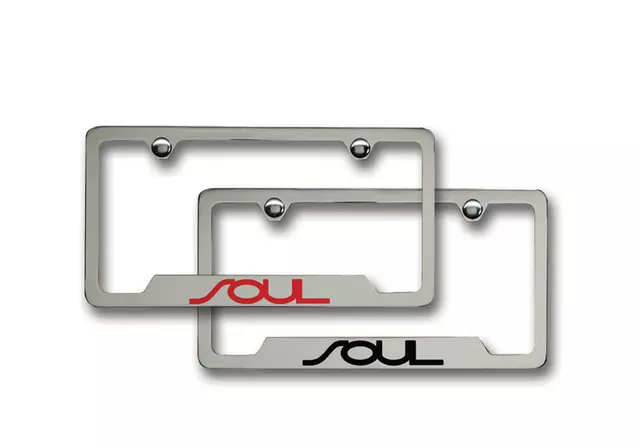 UR010AY100UL - Exterior: License Plate Frame - Black Lower Logo for Kia: Soul, Soul EV Image