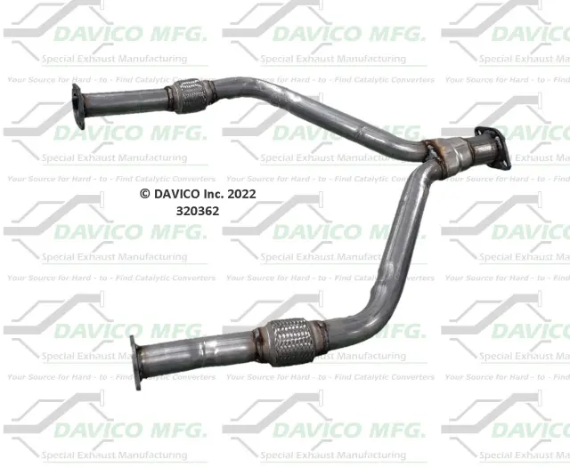 320362 - Exhaust: Prebent exhaust Y pipe for DAVICO CONVERTERS Image