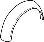 76748AR000 - : Wheelhouse Liner for INFINITI: Q45 Image