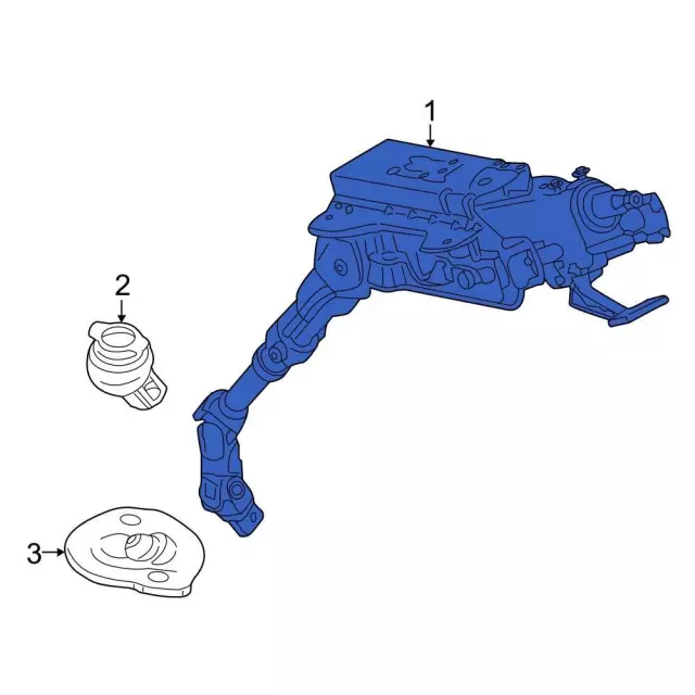 LK4Z3C529D - : Steering Column for Ford: E-Transit, Transit-150, Transit-250, Transit-350, Transit-350 HD Image
