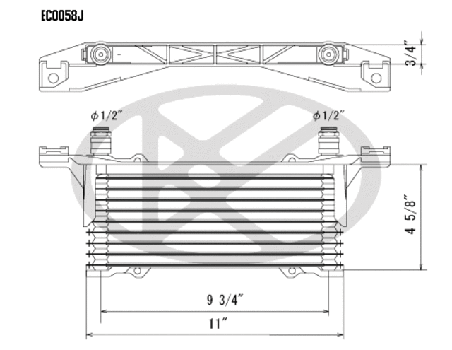 EC0058 - : Koyorad Automatic Transmission Oil Cooler for Koyo Image