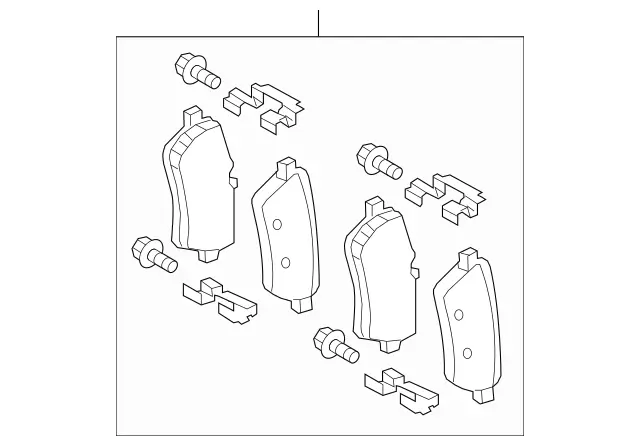 4204504 - Brake System: Disk Brake Pad for Mercedes-Benz: C63 AMG, C63 AMG S Image