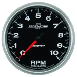3698 - : GAUGE, TACHOMETER, 5", 10K RPM, IN-DASH, SPORT-COMP II for AutoMeter Image