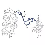 LC3Z14300AA - Electrical: Battery Cable for Ford: F-250 Super Duty, F-350 Super Duty, F-450 Super Duty, F-550 Super Duty Image