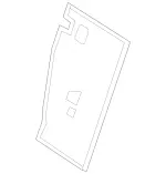 25392405009J36 - Body: Seat Back Panel for Mercedes-Benz Image