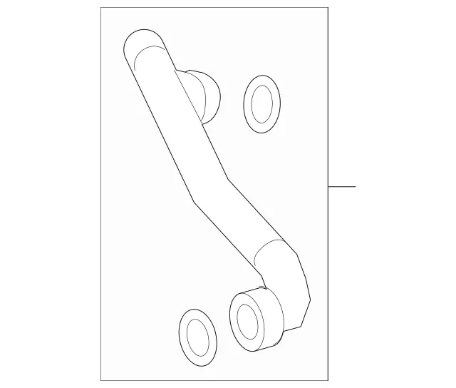 2185011182 - Radiator: Coolant Hose for Mercedes-Benz: CLS550, E550 Image image