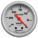 4384 - : GAUGE, VACUUM, 2 1/16", 30INHG, MECHANICAL, ULTRA-LITE for AutoMeter Image