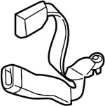 888431CA5C - Electrical: Buckle for Infiniti Image