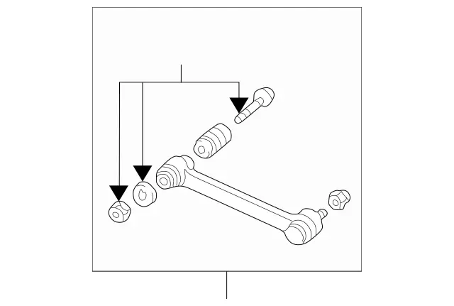 2103501853 - Rear Axle: Parts Kit, Tie Rod for Mercedes-Benz: 190, 190D, 190E, 200, 200D, 300CE, 300D, 300E, 300SL, 300TD, 300TE, 500SL, 600SL Image
